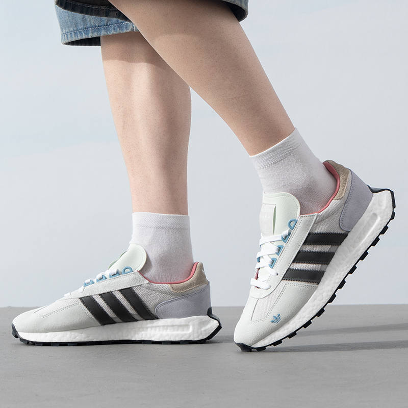 Adidas/阿迪达斯三叶草休闲鞋男鞋RETROPY E5复古运动鞋IF6809