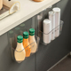 厨房柜门内侧置物架收纳盒门后挂钩保鲜膜袋橱柜门挂篮神器收纳架