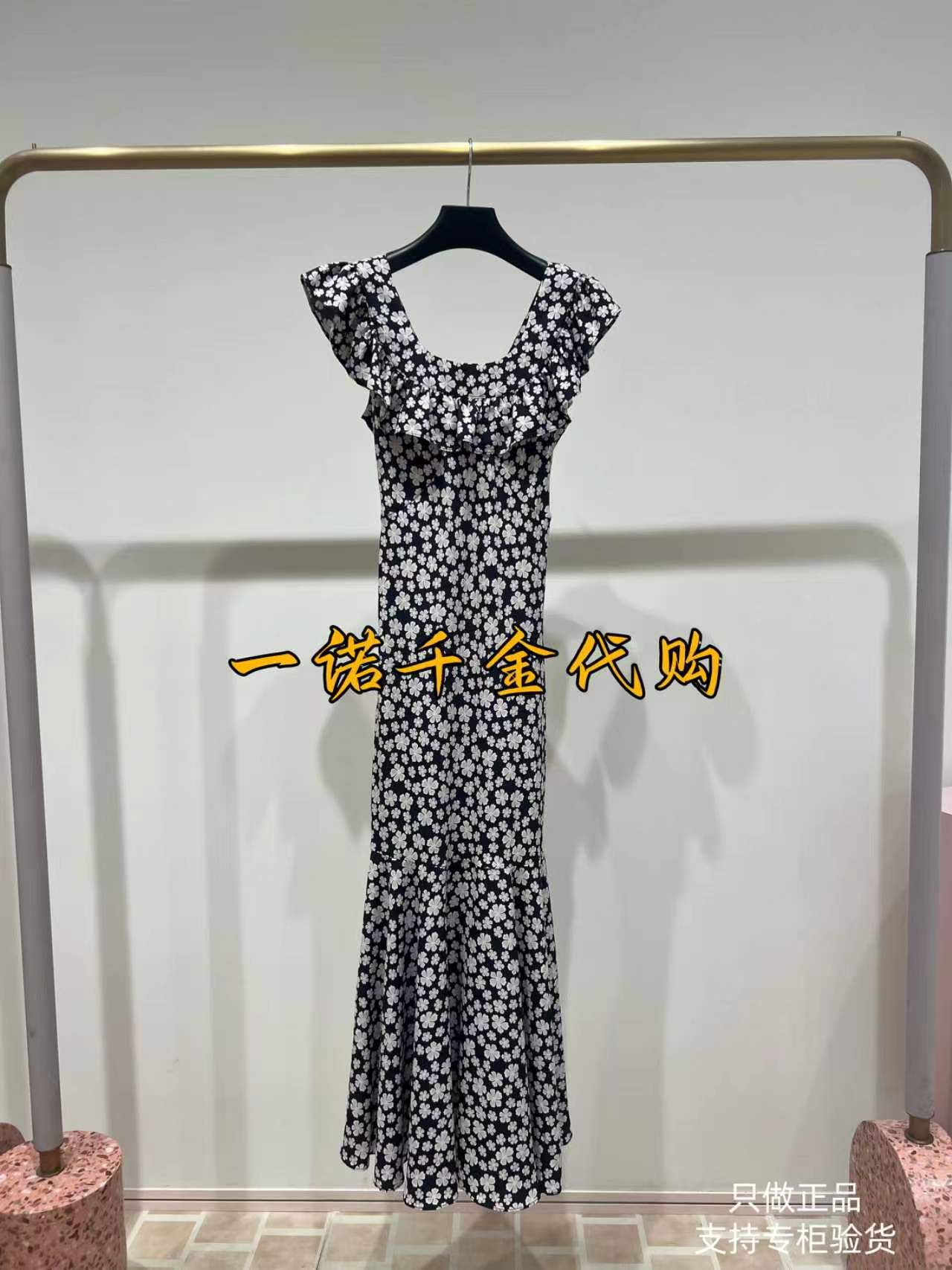 国内正品代购MOISSAC/摩萨克26秋MWFQ50035 -1399 新款碎花连衣裙