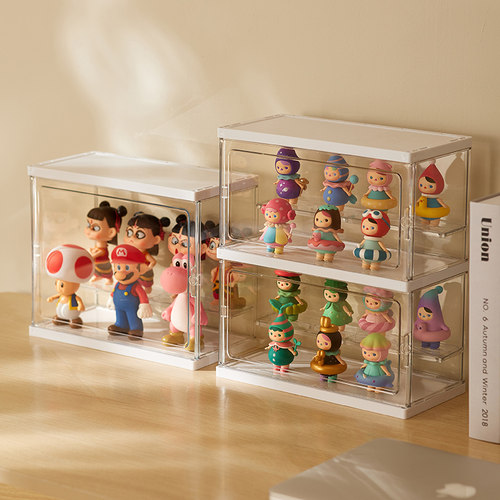 源茜透明盲盒收纳展示泡泡玛特