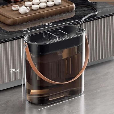 茶水桶茶渣桶家用茶水干湿分离