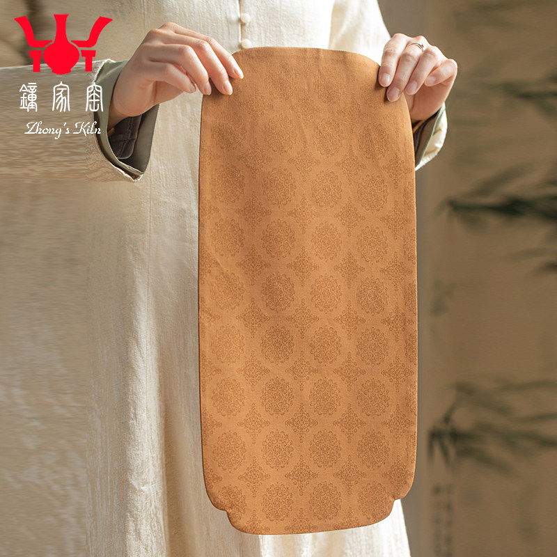 钟家窑精棉团花小茶席 中式复古风布艺中式高端双面双层茶道配件,餐饮具,茶道/零配,淘宝优惠券,粉丝福利购,淘宝优惠卷