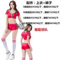 World Cup Football baby cheerleading team costumes, sexy adult bar, nightclub, catwalk show performance ds performance costumes thumbnail 8