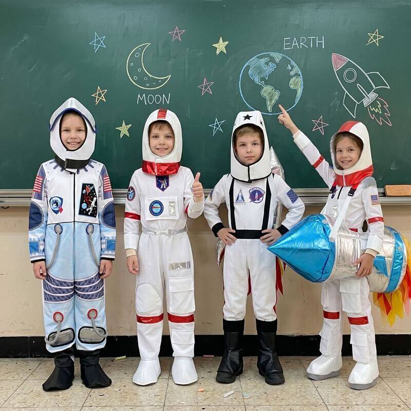 儿童宇航员服装太空人cosplay幼儿园六一职业扮演服万圣节演出服
