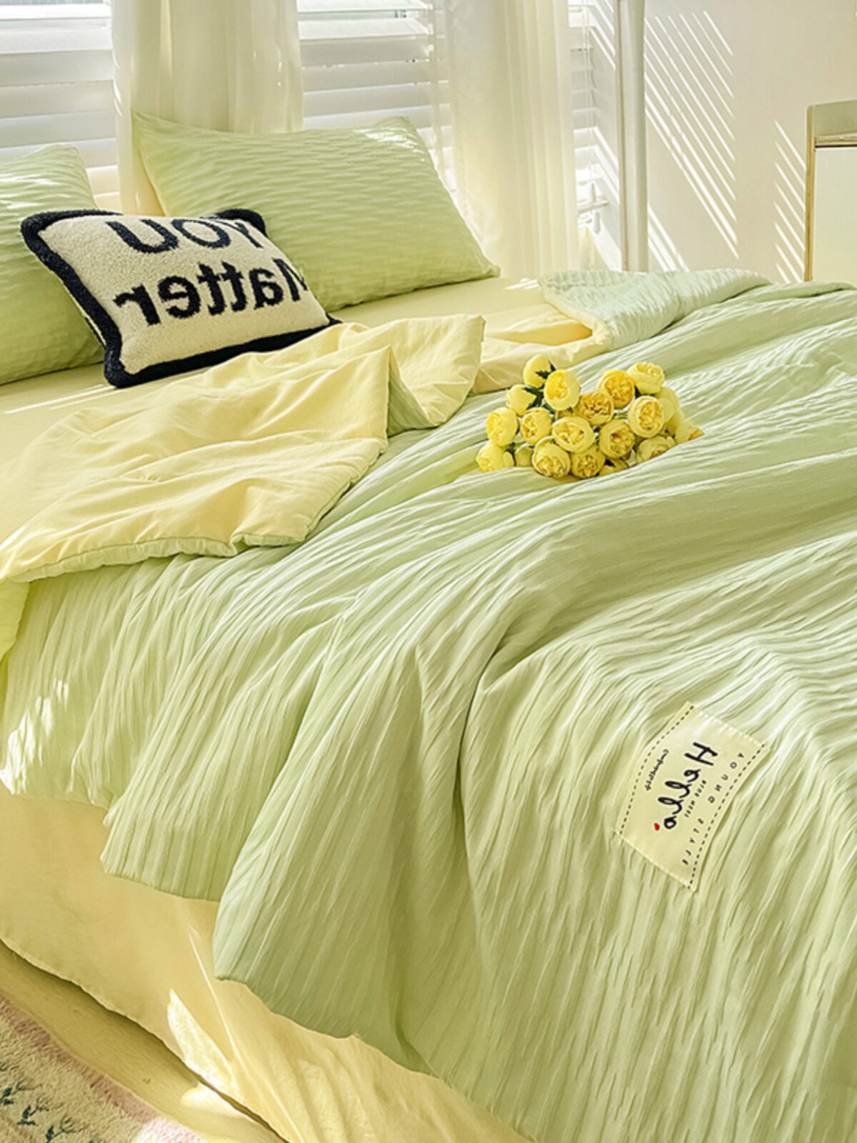 泡泡纱全棉水洗棉夏被四件套纯棉裸睡被子夏凉被空调被夏季可机洗