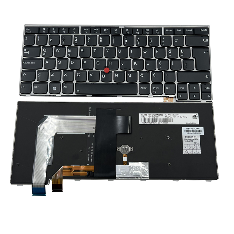 适用于 联想 T460 S T470S 13 GEN2 键盘 背光 大回车 01ER897