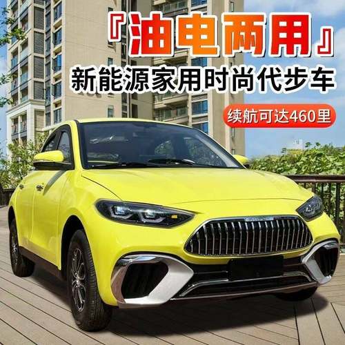 新款油电两用四轮车全封闭