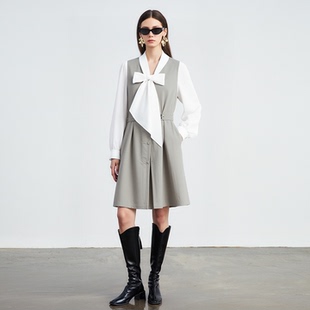 854H10883姚领 连衣裙百搭款 A字裙城市通勤 航妈专享