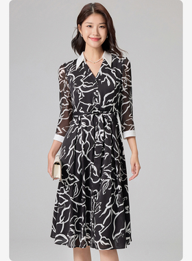 【航妈专享】姚领YAOLY连衣裙女士商务精致风854K32341