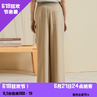 YAOLY姚领夏卡其色裤子829K20693