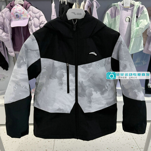 安踏儿童24冬新款 男大童宽松四防科技棉服轻薄羽两件套352446925