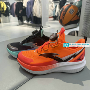 安踏儿童2026春季新款男大童旋钮网面轻便狂澜运动跑鞋312615510