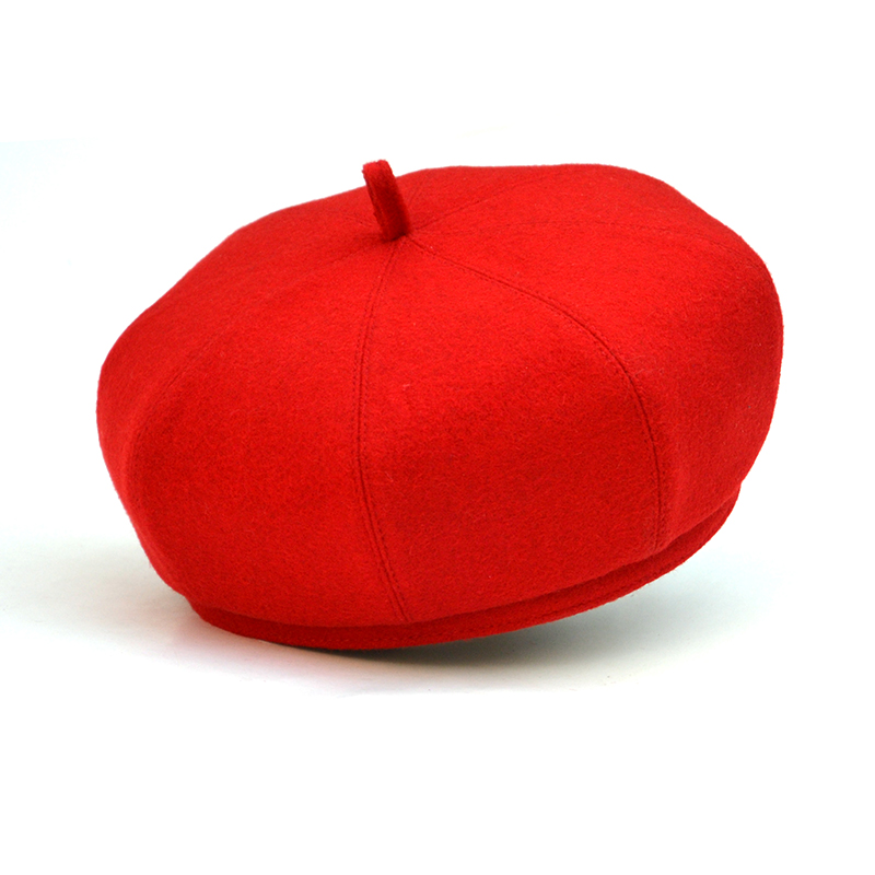 韶喜休闲秋冬季无檐八角帽贝雷帽
