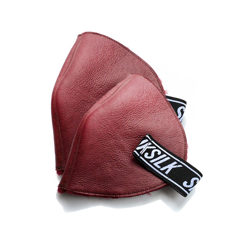 新款防寒护膝羊皮毛一体制作