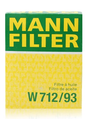 曼牌机油滤芯W712/93适用于帕萨特迈腾途观途安昊锐速派1.4T