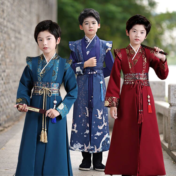 男童汉服中国风春秋款国学服