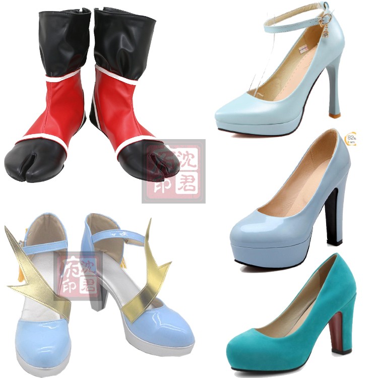 王者荣耀 不知火舞cos鞋魅语 明媚烈焰不知火舞cospaly高跟鞋子