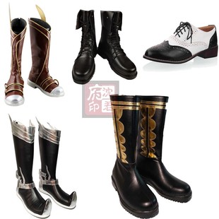 王者荣耀周瑜cos鞋 赤莲之焰/音你心动/ 真爱至上铁血都督COS鞋子