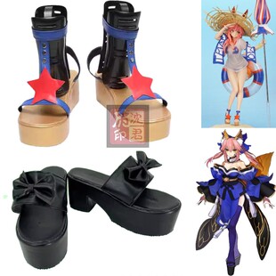 fate grand order冠位指定FGO玉藻前cosplay木屐鞋玉藻前枪阶泳装