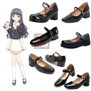 魔卡少女樱大道寺知世cos鞋子大道寺知世服歌唱家蓝色礼服cos鞋子