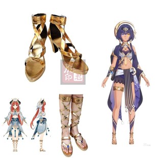原神须弥 坎蒂丝cos鞋 原神妮露cosplay鞋子来图定制