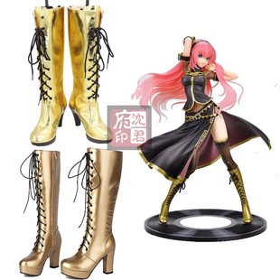 公式 Luka Ver COSPLAY鞋 子靴来图定制 Vocaloid COS鞋 巡音琉歌