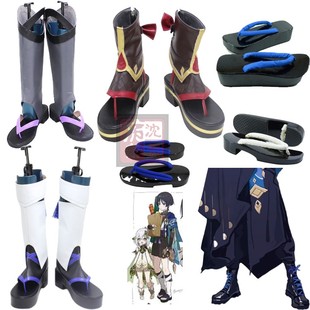 原神烦恼刈除久岐忍cos鞋 原神流浪者散兵cosplay鞋 散兵过往天声