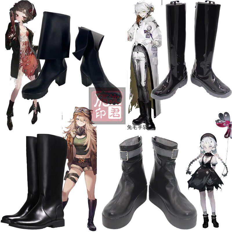 二次元cosplay靴子拍照道具鞋图片