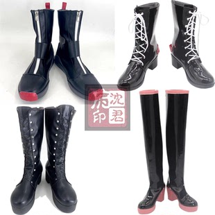 SynthV 重音Teto cosplay鞋子 重音Teto万圣节小恶魔 来图定做