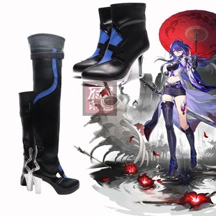 崩坏星穹铁道 黄泉cos鞋 白发黄泉二形态COSPLAY靴子游戏动漫定做