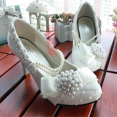 taobao agent Crystal, Japanese footwear, high uniform for princess, Lolita style, cosplay