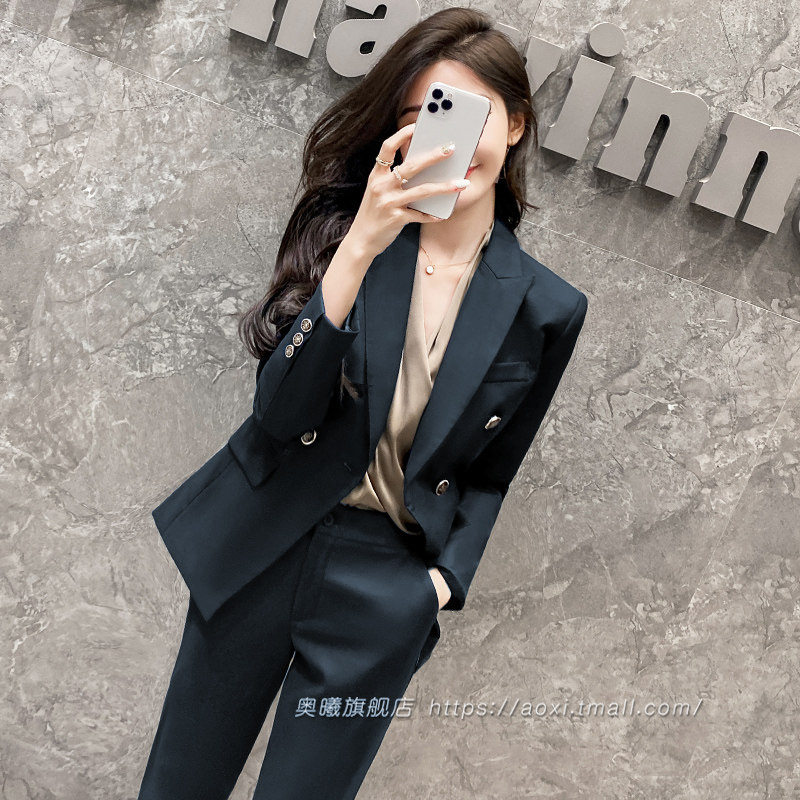 前台接待职业套装西服套