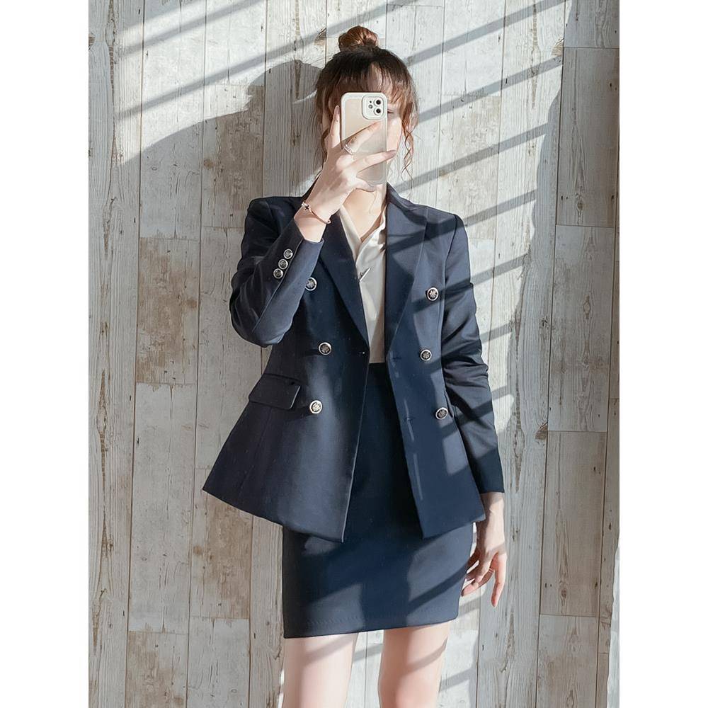 西装套装女职业正装修身房地产销售工作服置业顾问西服外套工作服