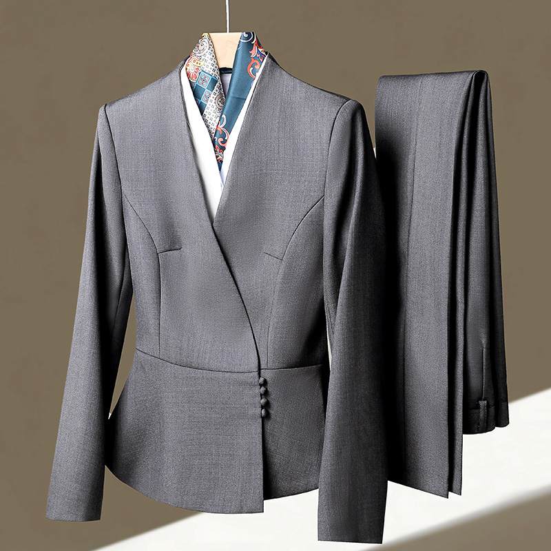 职业西装套装女秋冬高级感美容院经理工作服气质医美接待西服外套