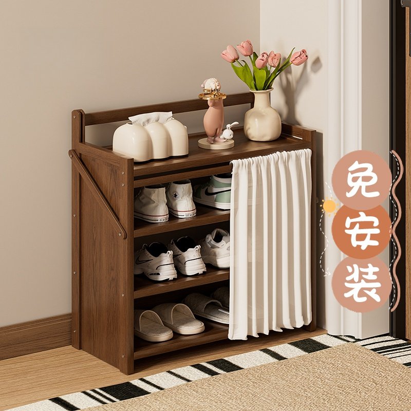 日本进口MUJIE折叠免安装鞋架