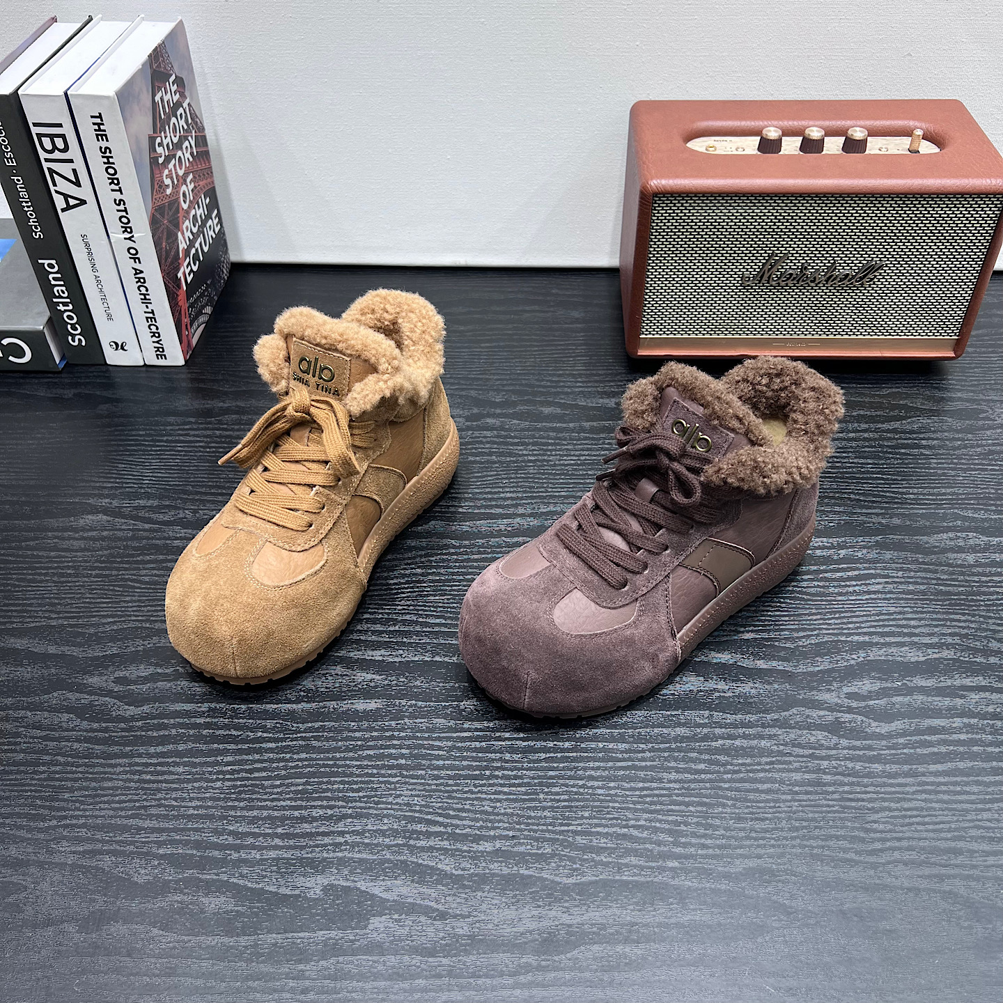爆款冬日续命毛毛鞋真皮百搭休闲厚底运动板鞋女2025冬加绒棉鞋潮