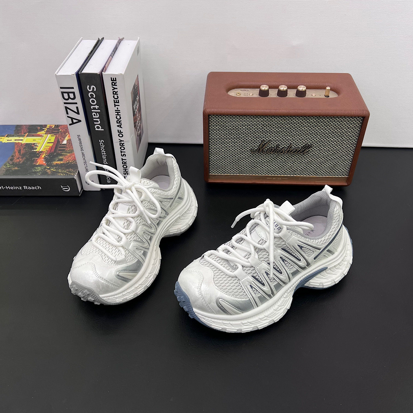 厚底绑带薄款高级老爹鞋女2026年春夏季新款休闲运动透气网面单鞋