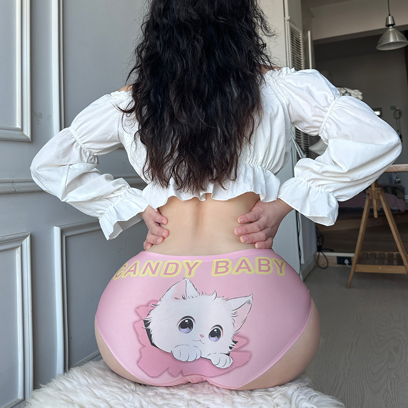 PeachPlus甜美卡通印花少女内裤