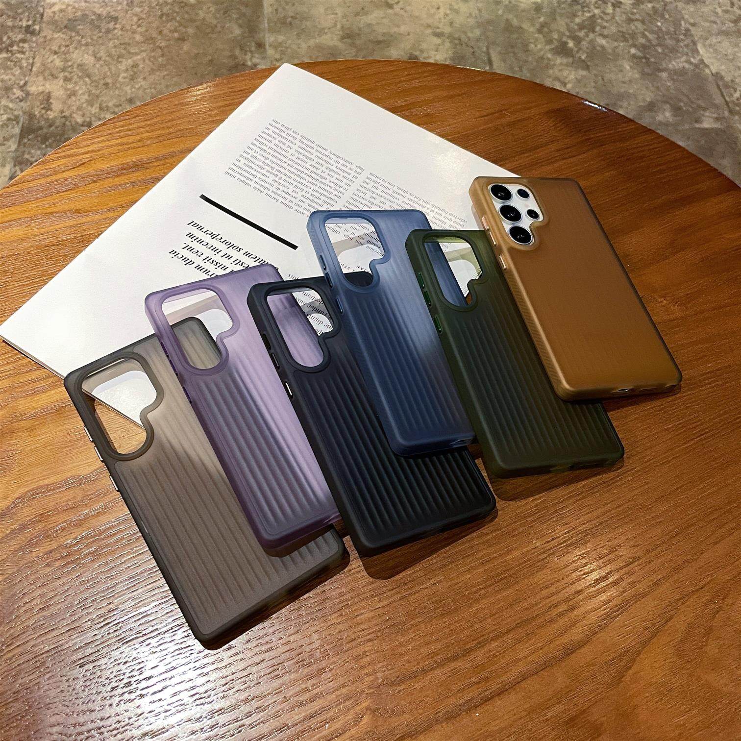 S25ultra瓦楞磨砂二合一手机壳