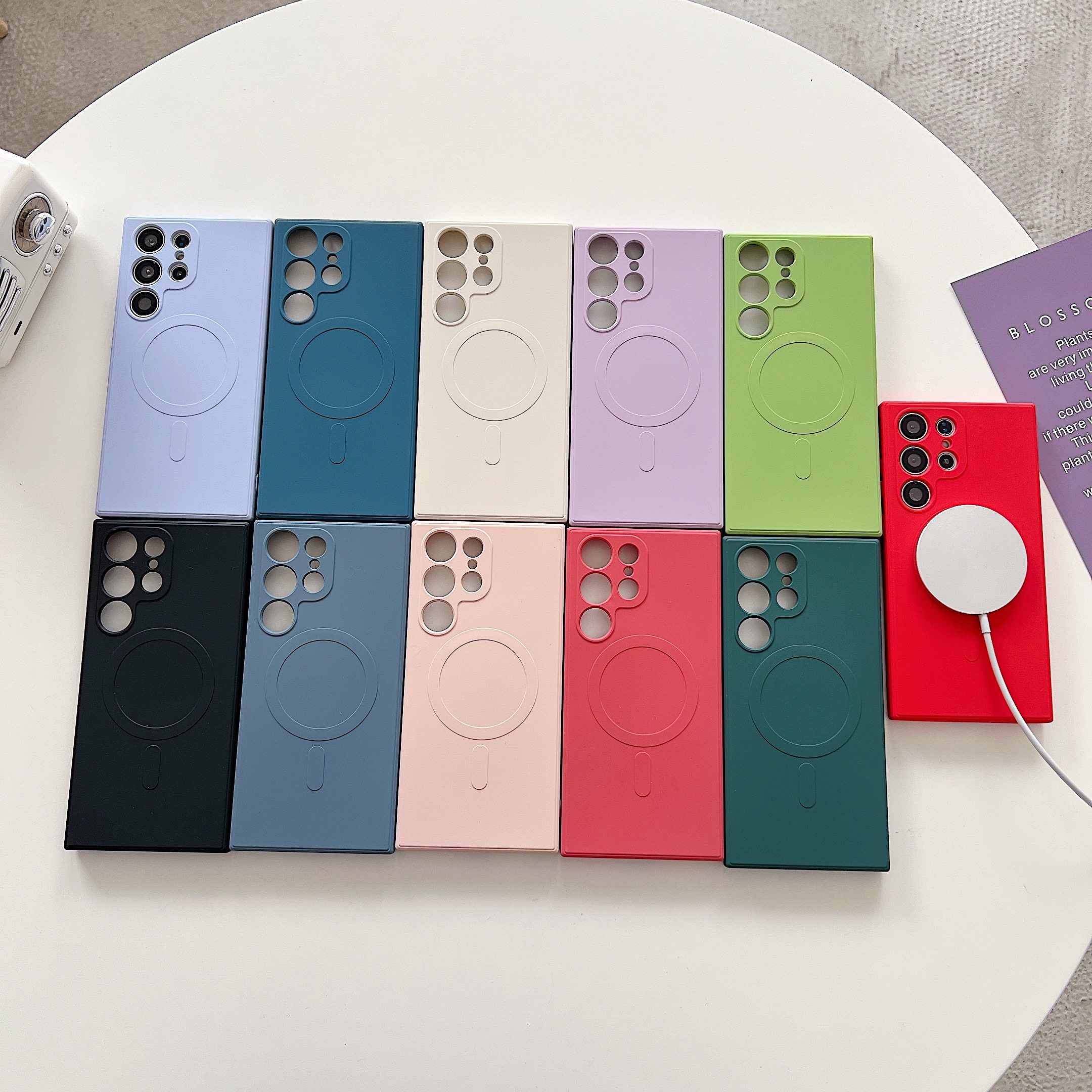 适用 三星 S25 EDGE S24 Ultra液态硅胶手机壳磁吸壳S23FE全包S22Plus防摔S21软壳A37无线充magsafe保护套