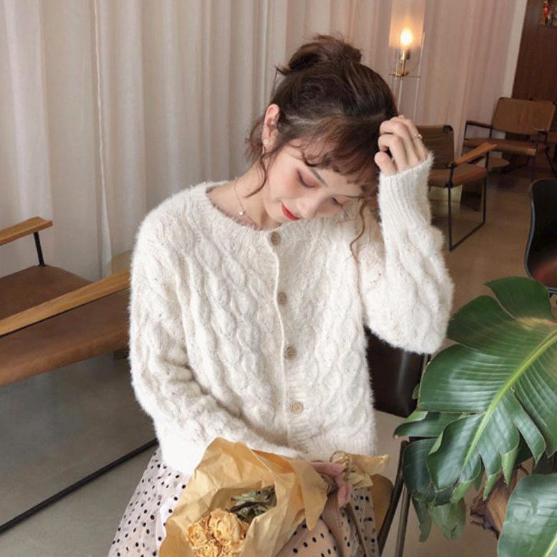 chic早秋网红毛衣外套短款外搭学生宽松百搭小清新慵懒风针织开衫|ruв категории Женская одежда, свитер - от Buy2taobao.com для оказания профессиональной услуги покупки агента Taobao