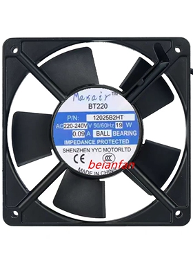 全新Maxair BT220 12025B2HT/2HL 220V 0.09A 19W 12025 机柜风扇