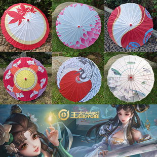 王者荣耀cos公孙离祈雪灵祝玉兔花间舞娜可露露晚萤大乔白蛇布伞
