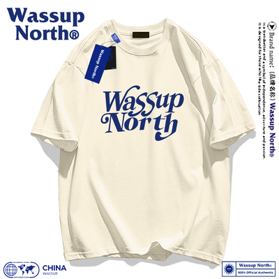 国潮简约印花短袖夏季宽松t恤