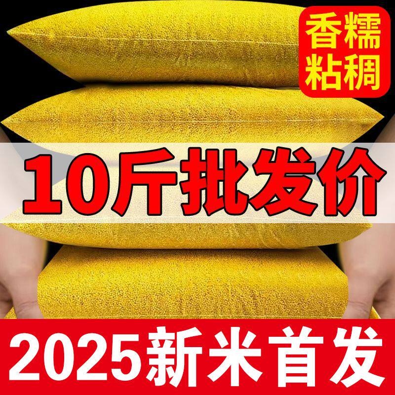 【批发价】黄小米新米煮粥10斤小米煮粥软糯可口黄金苗小米5kg