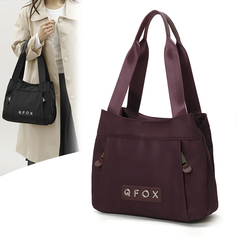 高颜值女士托特包大容量单肩包旅行中年妈妈包多功能复古风手提包