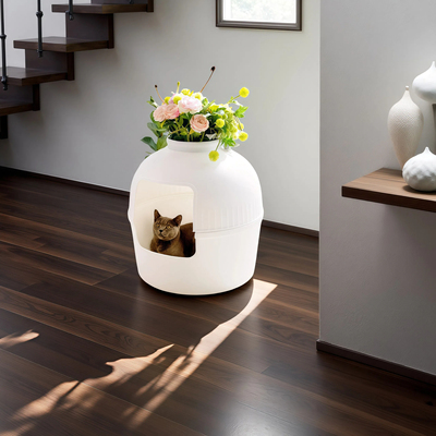 捣蛋鬼塑料宠物窝猫窝小型犬狗窝泰迪窝猫砂盆猫舍猫别墅创意猫窝