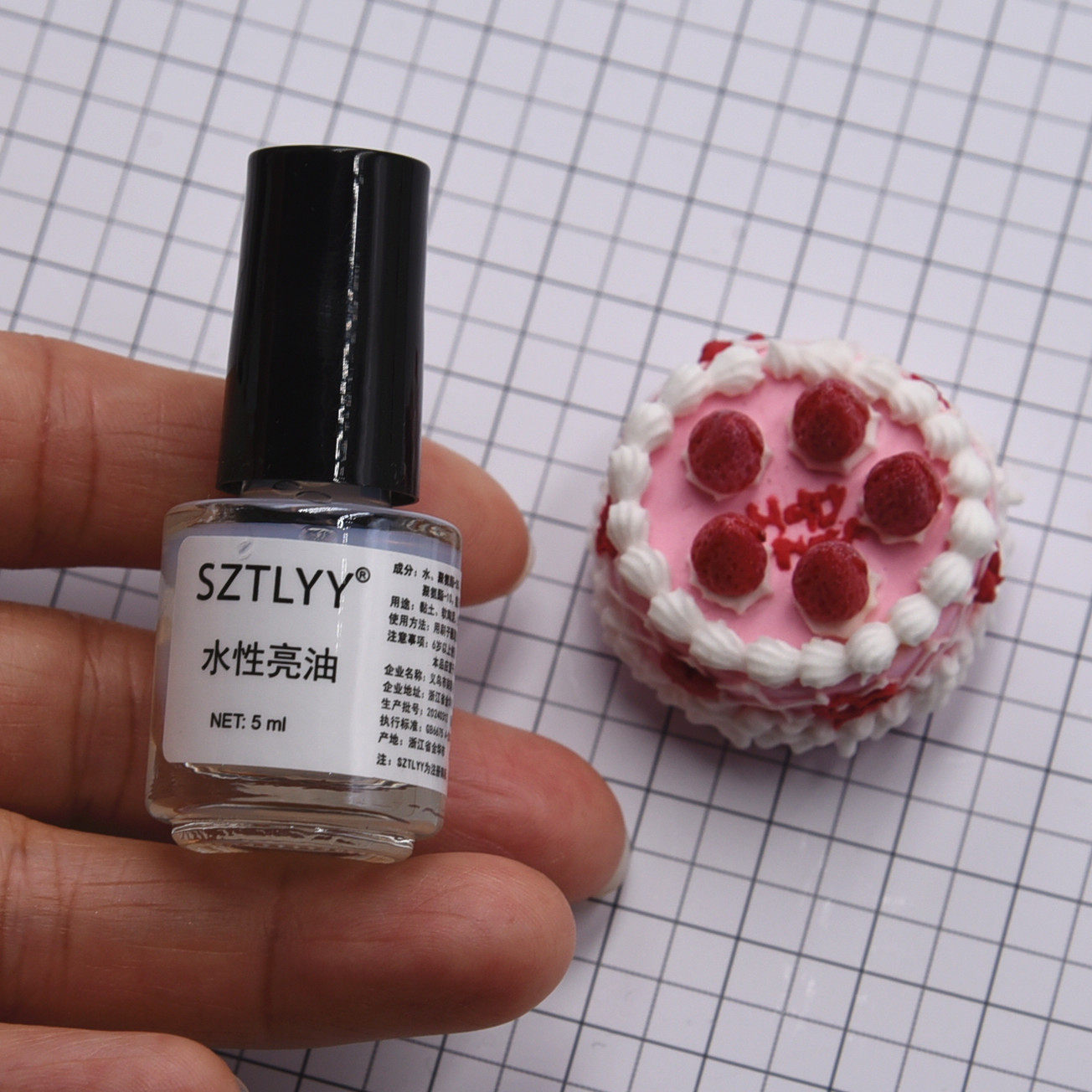 上光透明色亮油软陶泥手工diy粘土滴胶干花防变色掉色封层保护油