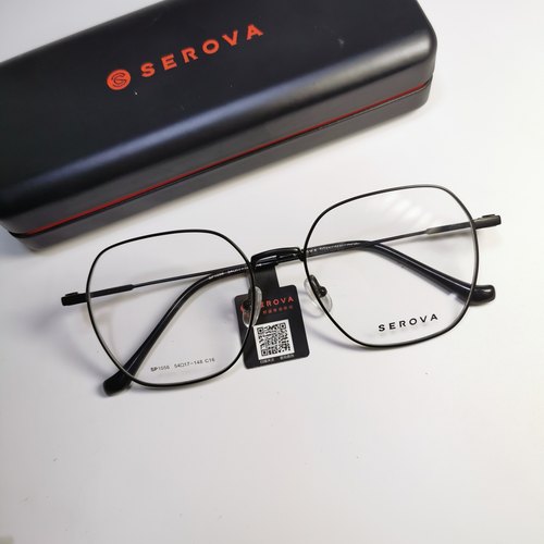 SEROVA施洛华纯钛全框眼镜架超轻简约办公学习百搭男女同款SP1056