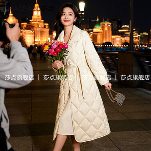 白色羽绒棉服女中长款2025新款冬季加厚棉衣外套小个子棉袄高级感